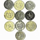 Guatemala 25 Centavos & 1 Quetzals 1960s-2000s 10 diff. pcs. (12-12-21)