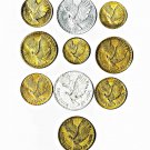 Chile 1, 2. 5. 10 'Condor in Flight' Centavos, 1960s, 1770 10 diff. pcs. (12-15-21)