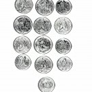 Brazil (Reform) Centavos, Cruzeiros Mix 1989-1990s 13 pcs.5 diff. (12-15-21)