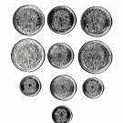 Brazil (Reform) Centavos, Cruzeiros Mix 1980s 10 diff. pcs (12-15-21)