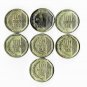 Peru 1 Sol 1990s, 2000s 7 diff. pcs (12-20-21)