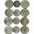 Panama 1/10 Balboa. 5 Centesimos, 1950s-2001, 12 diff.  pcs.(12-23-21)