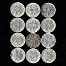 Mexico 50 Centavos, 1960s-1980 12 Pcs. All Different, Circulated (5-26-22)