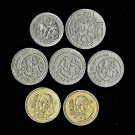 Mexico 20, 50, 200, 1,000 Pesos ,1980s 7 Pcs. All Different Circulated (5-26-22)