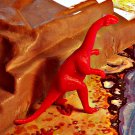 MPC (1962 mold*) Plateosaurus (Mold #25) Dinosaur Red RECAST