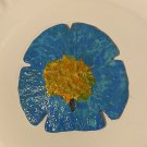 hand painted sand dollar flower art