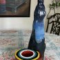 Hand painted cypress knee candle holder