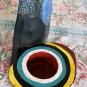 Hand painted cypress knee candle holder