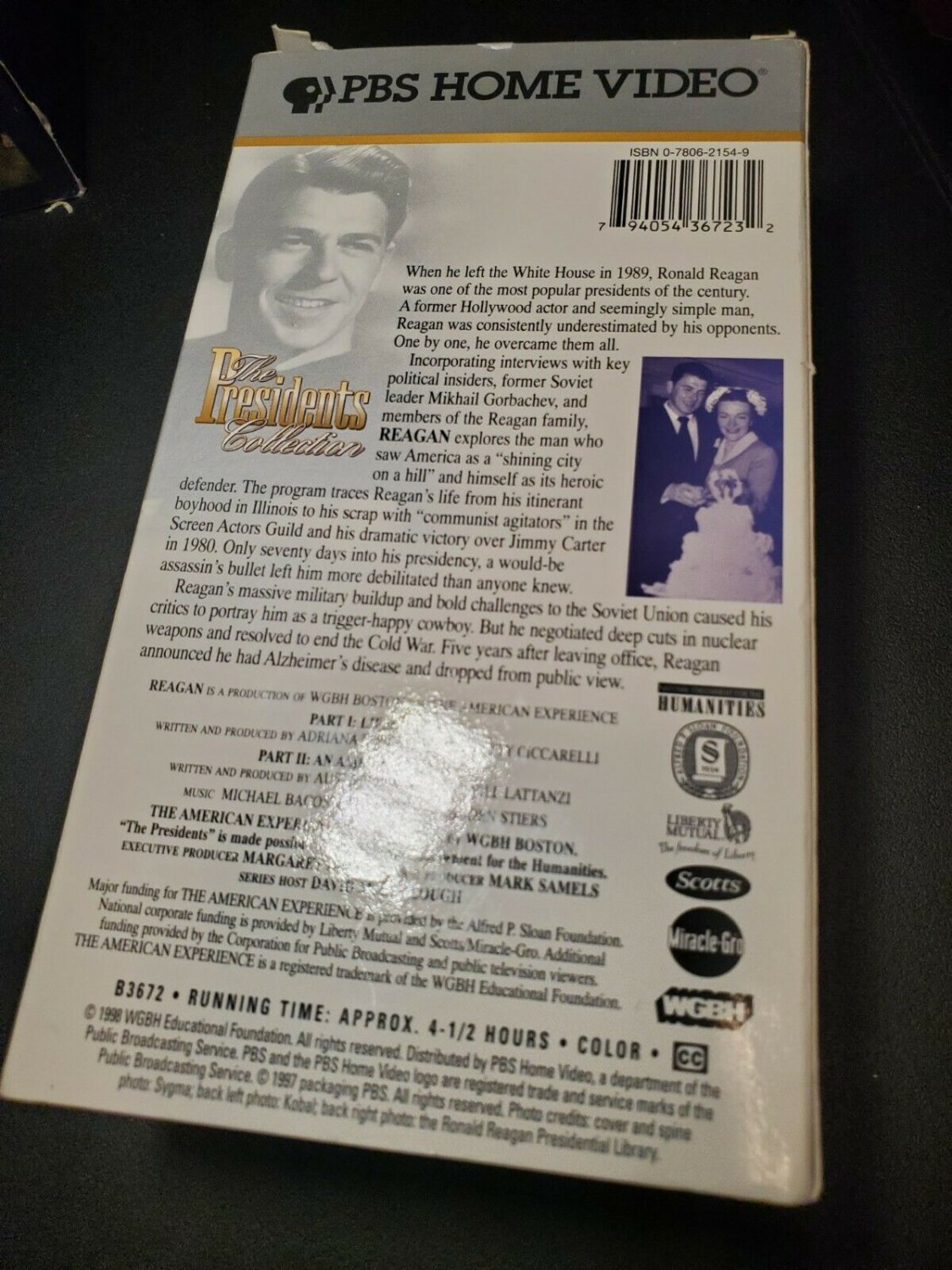 The Presidents Collection Reagan (VHS, 2-Tape Set) PBS Home Video