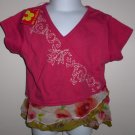 New Mimi & Maggie Rose Ruffle Tee girls size 5