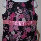 New Black Floral K.C. Parker tank top girls size 6X