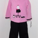 sale New Pretty in Pink Top pants set girls size 2T