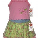 sale Lipstik pink rose tank top and floral flounce skirt girls size 2T