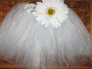 Elegance White Daisy tutu