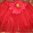 Elegance Red Daisy tutu