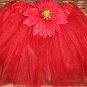 Elegance Red Daisy tutu