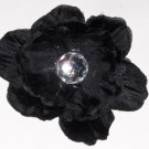 Black Peony Flower Hair Clip