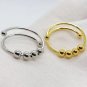 Ring for Girls Women Rotate Fidget Rings Men Anti-stress Stainless Steel