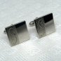 Vtg Swank cuff links cufflinks silvertone shiny and matte carved details