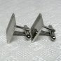 Vtg Swank cuff links cufflinks silvertone shiny and matte carved details