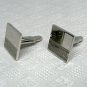 Vtg Swank cuff links cufflinks silvertone shiny and matte carved details