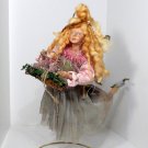 Christmas Traditions Flying-Fairy Ornament purples pink greens large 13 inches Christmas Traditions Flying-Fairy Ornament purples pink greens large 13 inches