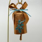 Gecko Christmas ornament Southwestern style bell rustic copper colored Gecko Christmas ornament Southwestern style bell rustic copper colored