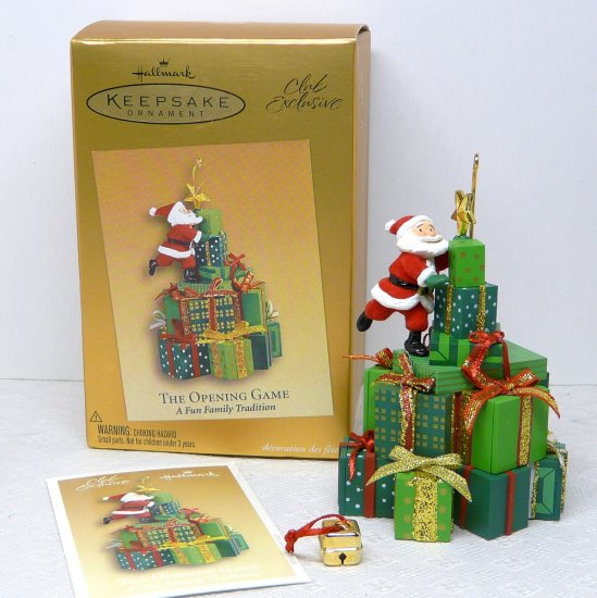 Hallmark Keepsake Christmas Ornament Club Exclusive The Opening Game 2005