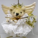 Christmas ornament Teddy Bear angel holding a wreath Christmas ornament Teddy Bear angel holding a wreath
