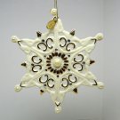 St Nicholas Square Christmas ornament porcelain snowflake