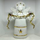 Hallmark Keepsake Christmas Angel Figurine Display for Miniature Ornaments Porcelain 2002 S Tague