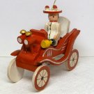 Christmas Ornament antique car woman driver nameplate Margie wood