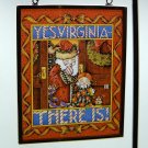 Mary Engelbreit Christmas ornament suncatcher stained glass Yes Virginia There Is