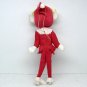 Vintage Pixie Elf girl Christmas Ornament