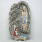 Vtg Our Lady of Lourdes Wall Plaque