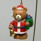 Christmas ornament Matrix Industries Santa Bear with gifts 1993