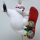 Hallmark Keepsake Christmas ornament Cool Sport Coca Cola Polar Bear Snowboard Alley Oop 2001 Haddix