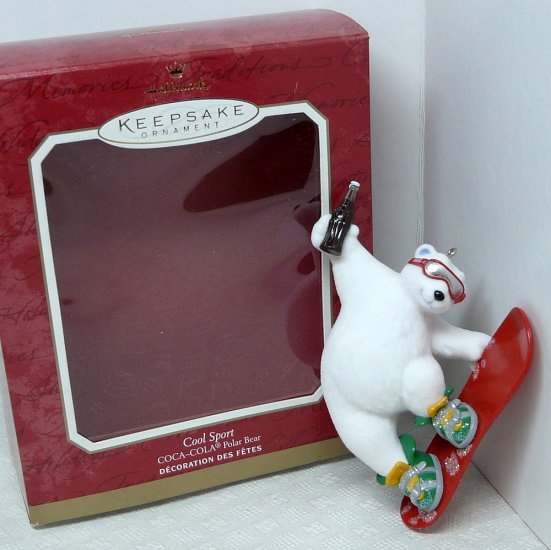 Hallmark Keepsake Christmas ornament Cool Sport Coca Cola Polar Bear