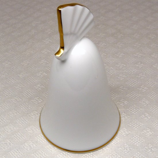 Bell Noritake Danbury Mint fan top white Japan