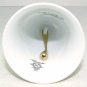 Bell Noritake Danbury Mint fan top white Japan