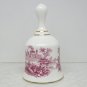 Bell Spode England Danbury Mint Great Porcelain Houses of the World white burgundy scenic