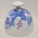 Bell Fukagawa Arita Japan Danbury Mint Great Porcelain Houses of the World white grape vines