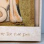 Fiddlestix Wreath Cat wall plaque calico cat To Fido From Santa Christmas 2003