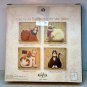 Fiddlestix Wreath Cat wall plaque calico cat To Fido From Santa Christmas 2003