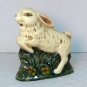 rabbit figurine primitive MGW signed plaster bunny 1996 old world molded