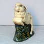 rabbit figurine primitive MGW signed plaster bunny 1996 old world molded