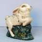 rabbit figurine primitive MGW signed plaster bunny 1996 old world molded