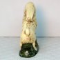 rabbit figurine primitive MGW signed plaster bunny 1996 old world molded