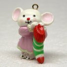 Avon A Merry Little Christmas Miniature Ornament Merry Mouse holding a stocking Avon A Merry Little Christmas Miniature Ornament Merry Mouse holding a stocking