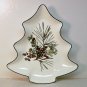 Lenox Tree Candy Dish Etchings Collection artist Catherine McClung winter berries pine cone new box